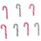 Buttons Galore Flatback Embellishments for Crafts - Candy Canes - 21 Pieces